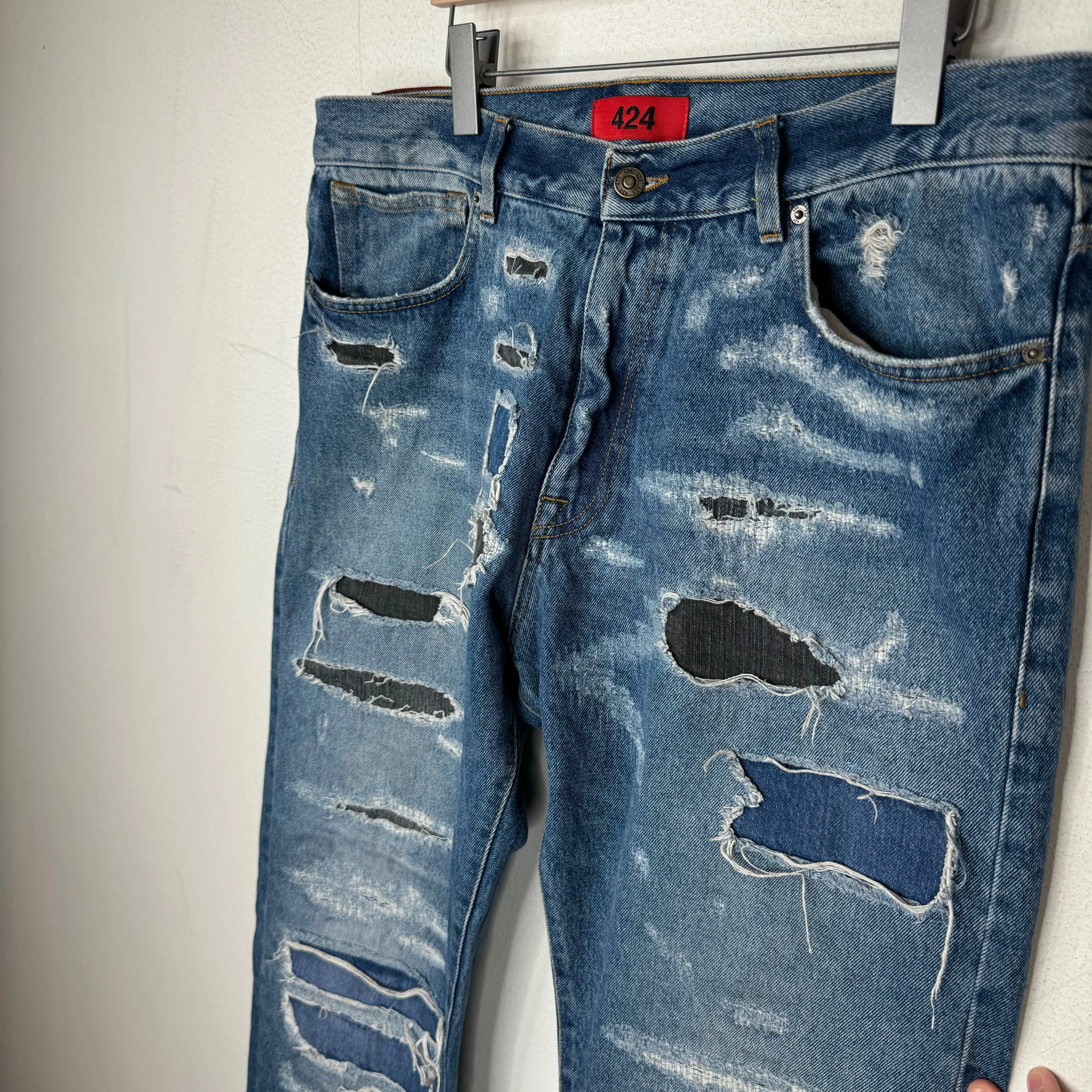 424 Distressed Boro Jeans