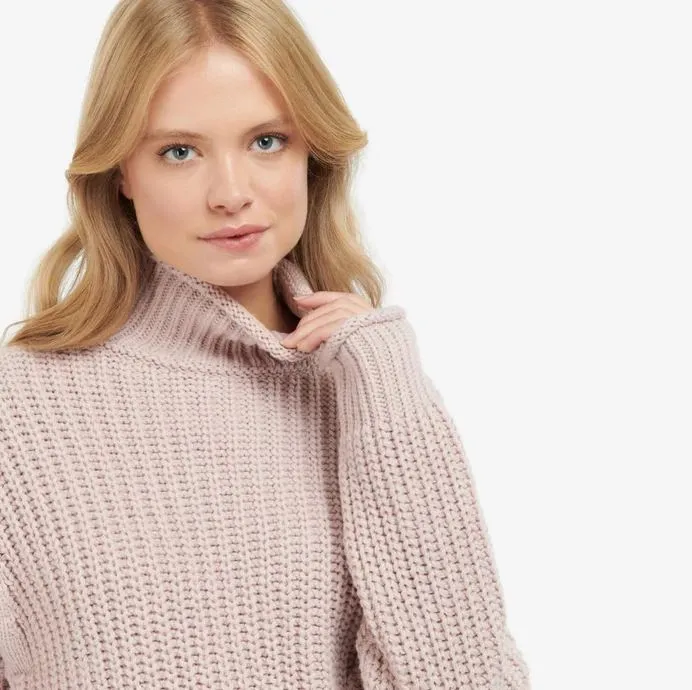 Barbour Rockcliffe Knit in Rose Quartz LKN1200