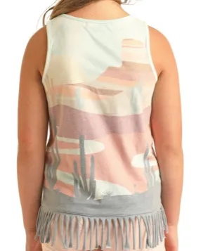 BG20T03895 - Rock & Roll Girls Desert Scene Tank Top