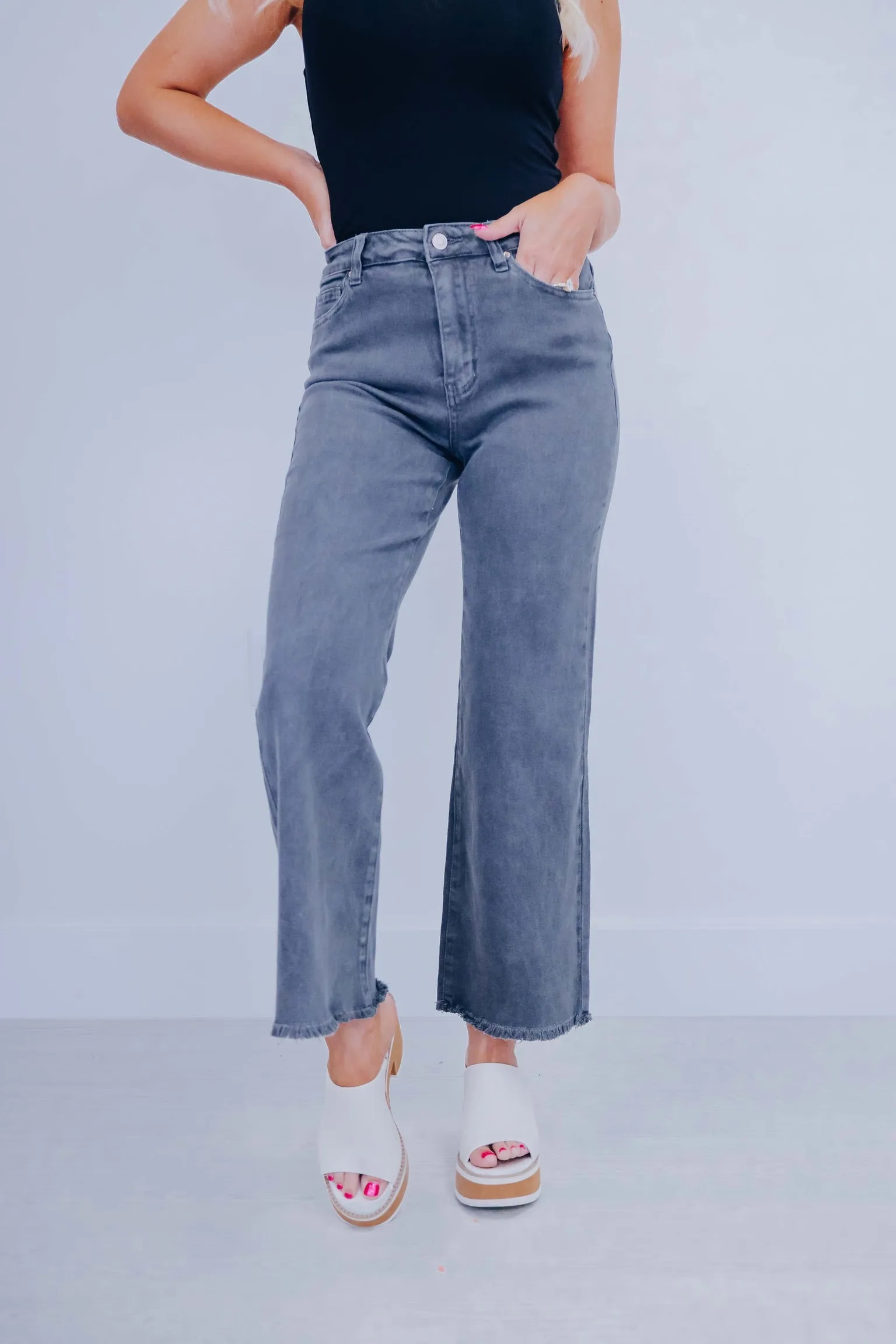 ***Blayke Frayed Hem Jeans - 10 Colors SAMPLE