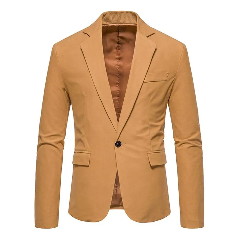 Blazer en daim vintage à un bouton