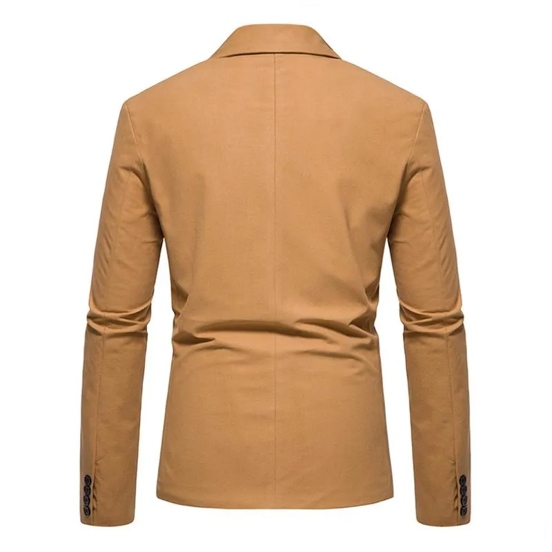 Blazer en daim vintage à un bouton