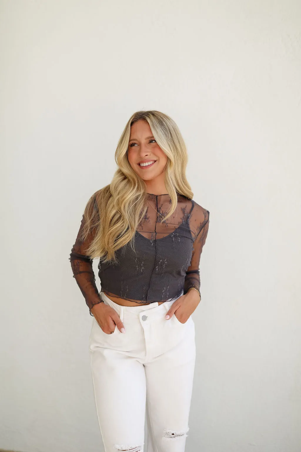 Bobbie Cross Over Denim - White