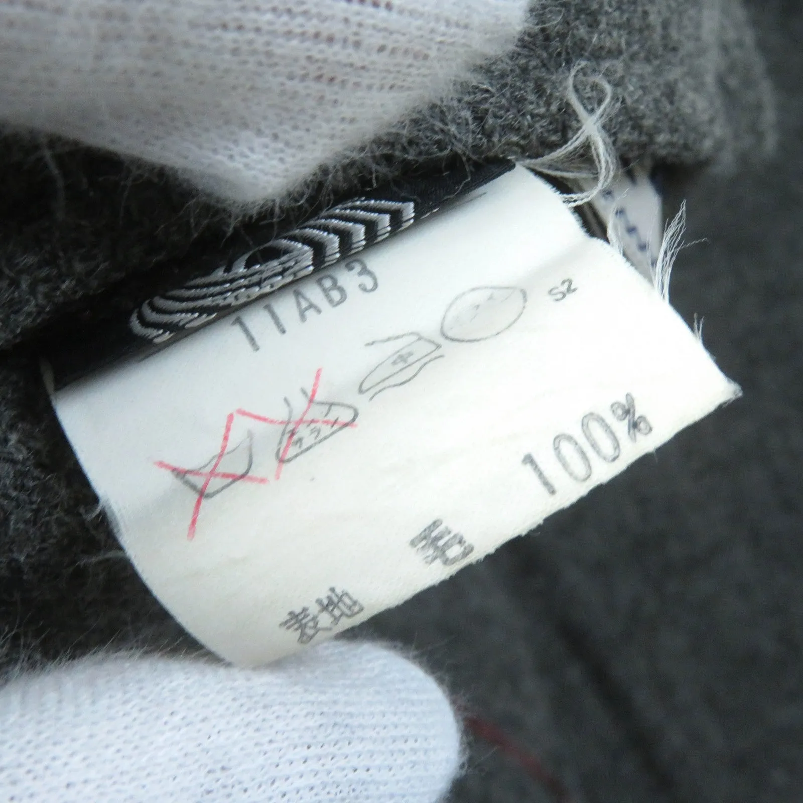 Burberry Wool Reversible Long Coat Gray Women
