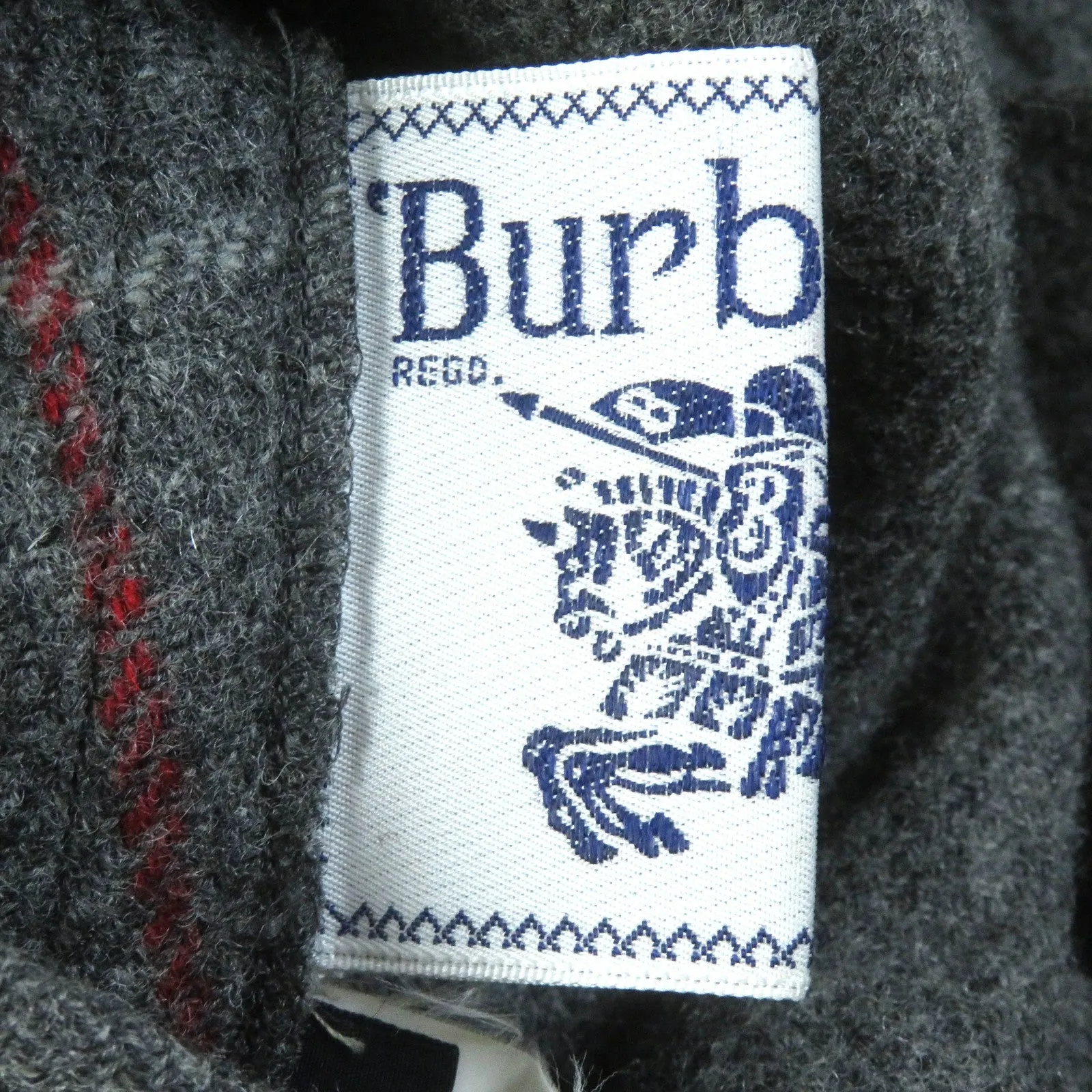 Burberry Wool Reversible Long Coat Gray Women