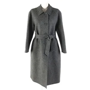 Burberry Wool Reversible Long Coat Gray Women