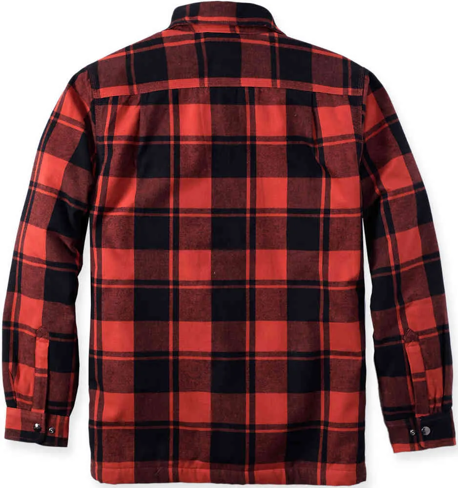 Carhartt Sherpa Heavy Flannel Shirt, Red