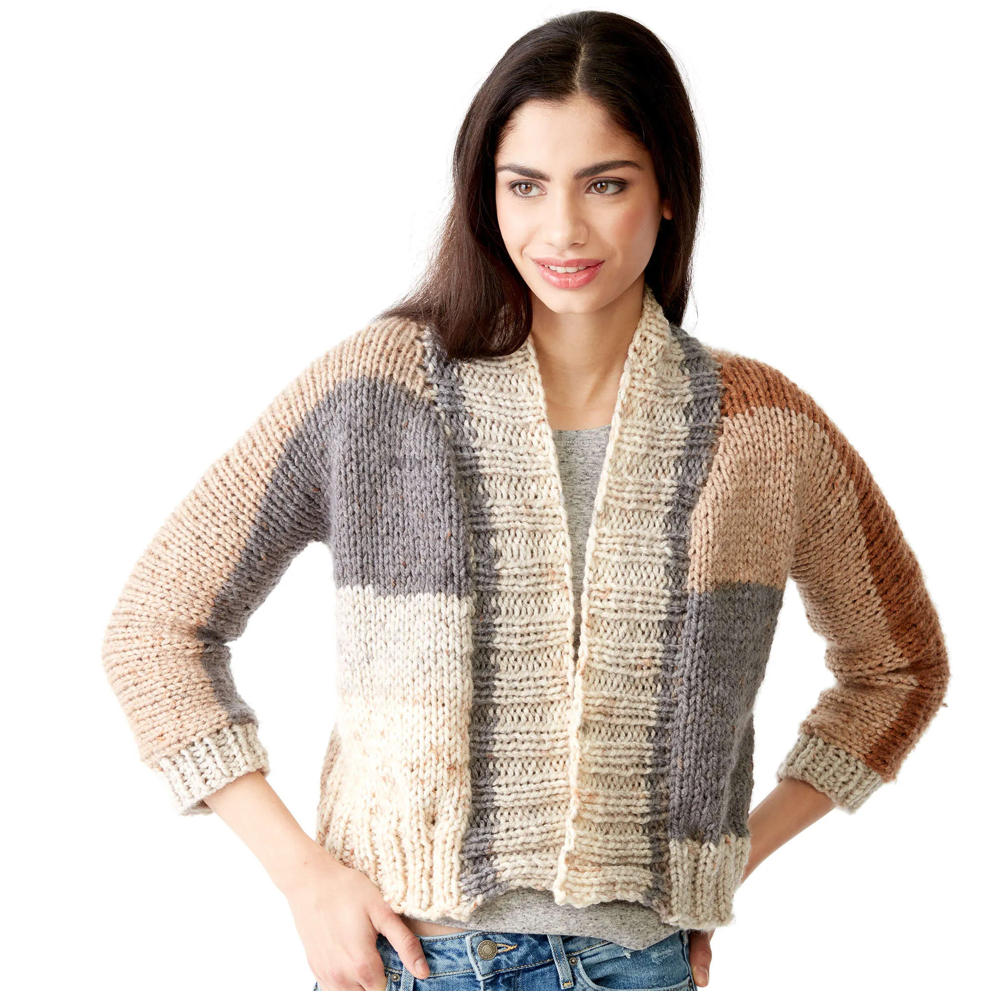 Caron One Piece Knit Cardigan