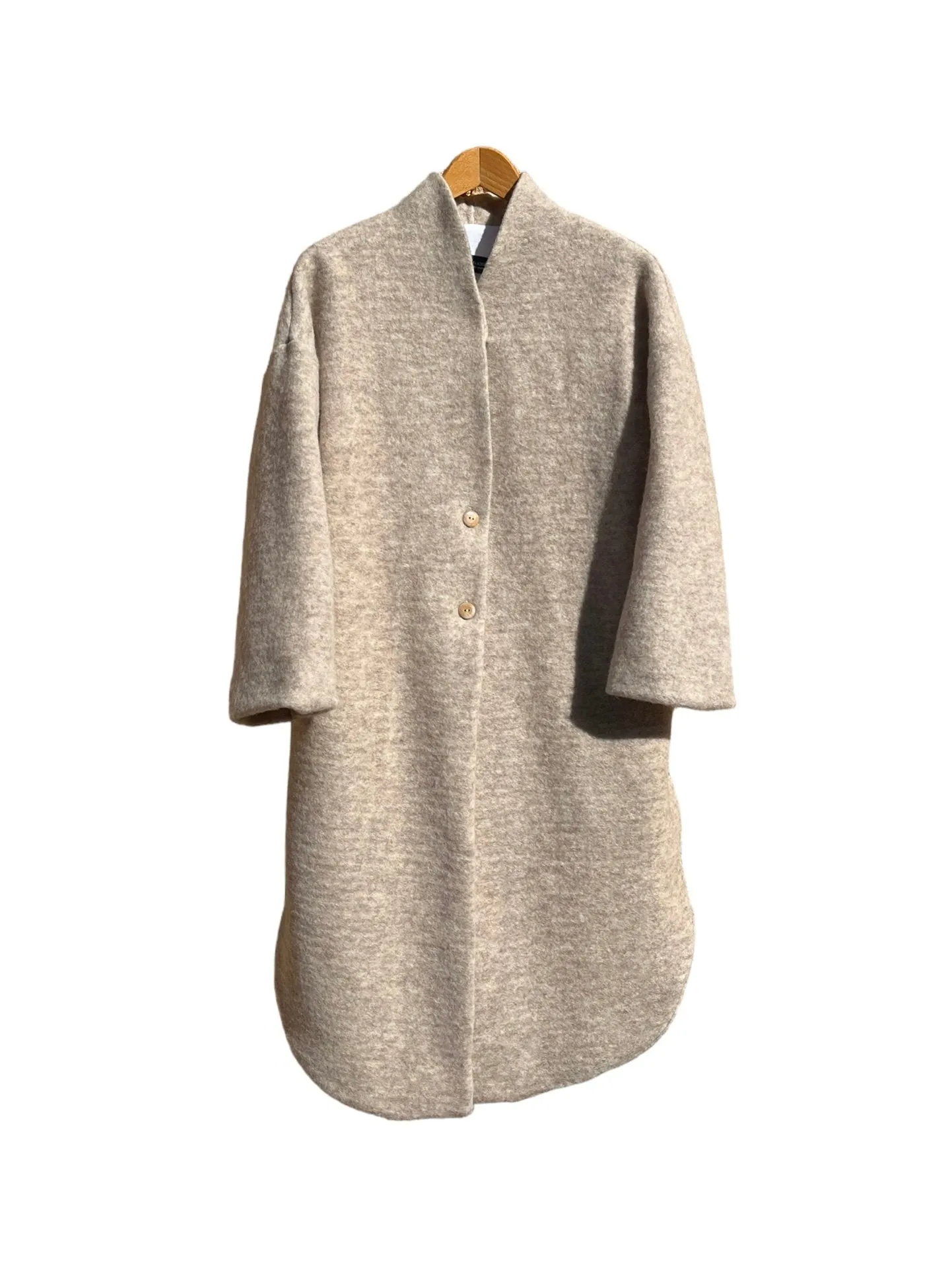 Cigala Coat Blue Organic Wool