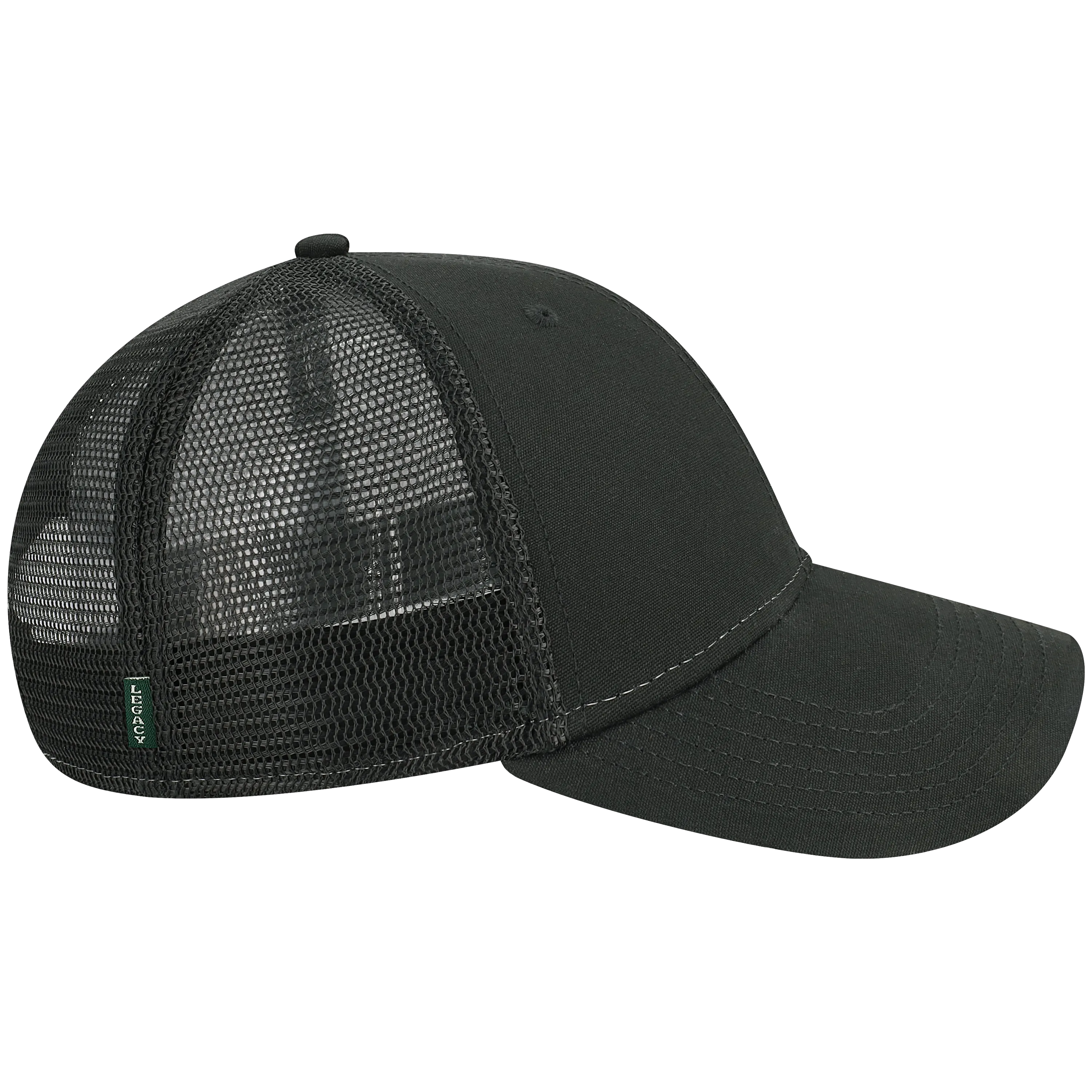 Clemson Black Trucker Lo-Pro Snapback