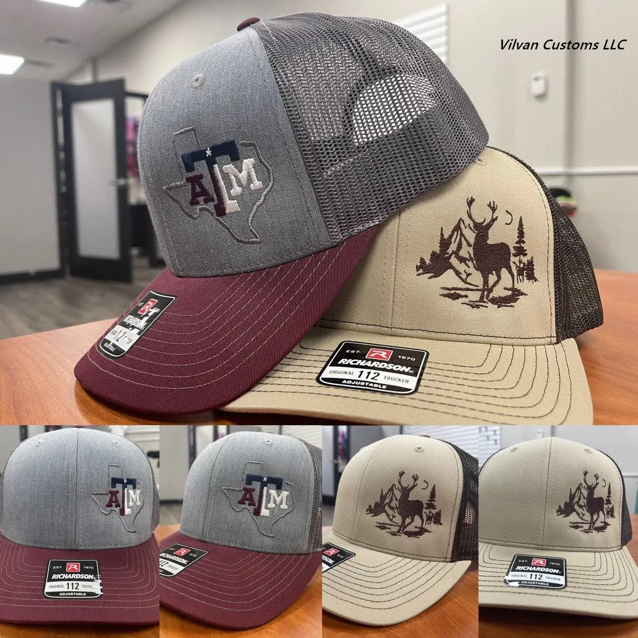 Custom Embroidery, 110C Flexfit Cool & Dry Structured Velcro Hats
