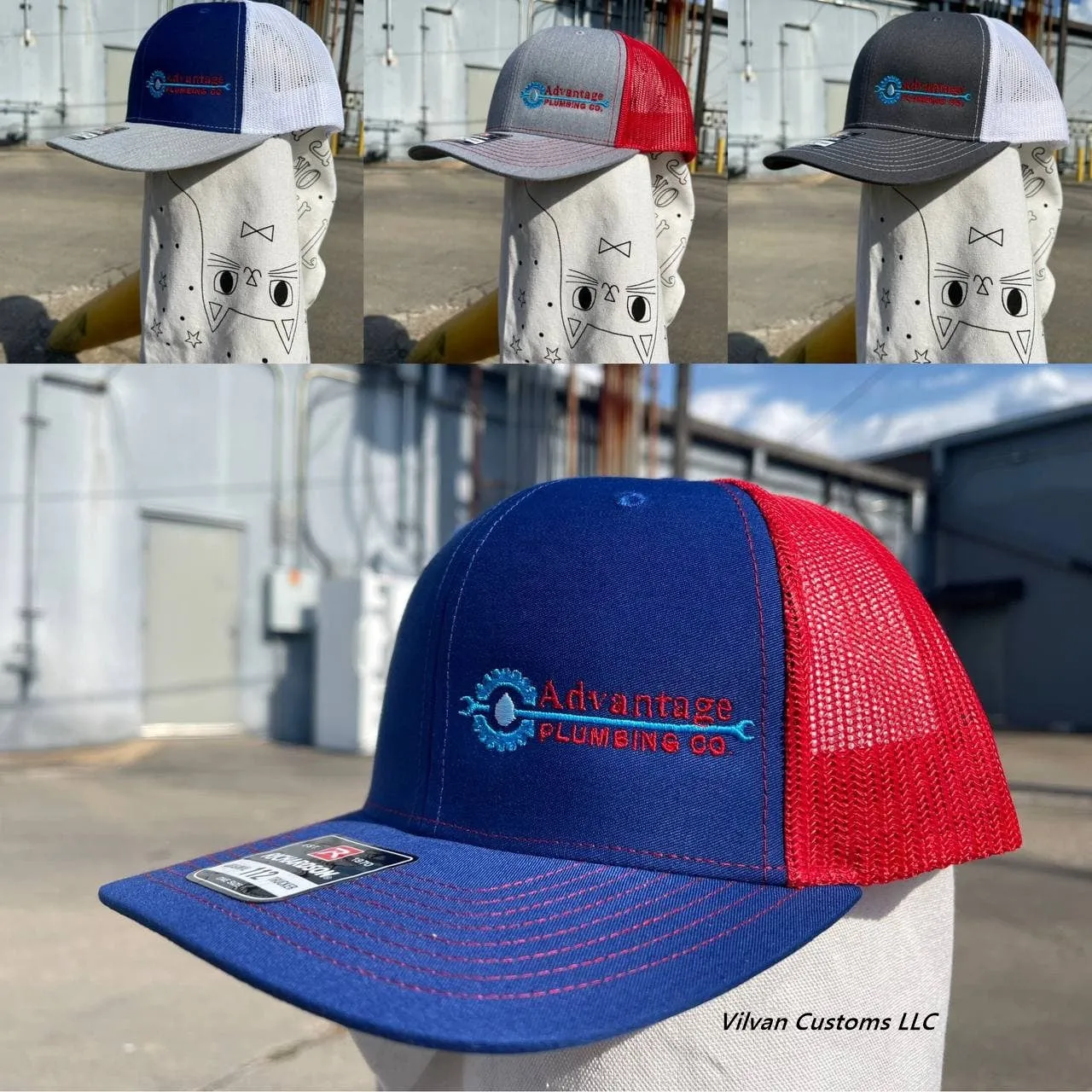 Custom Embroidery, 110C Flexfit Cool & Dry Structured Velcro Hats