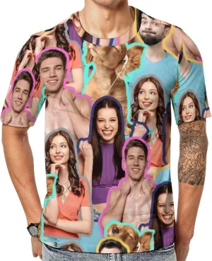 Custom T Shirts with face Personalized T Shirt for Men Women with Picture Design Your Own Shirt Add Text/Image