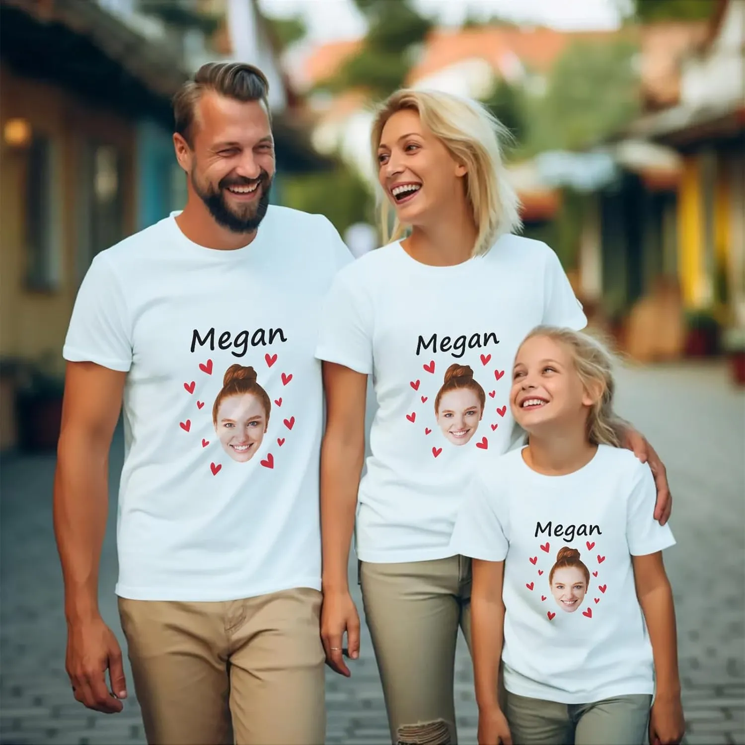 Custom T Shirts with face Personalized T Shirt for Men Women with Picture Design Your Own Shirt Add Text/Image