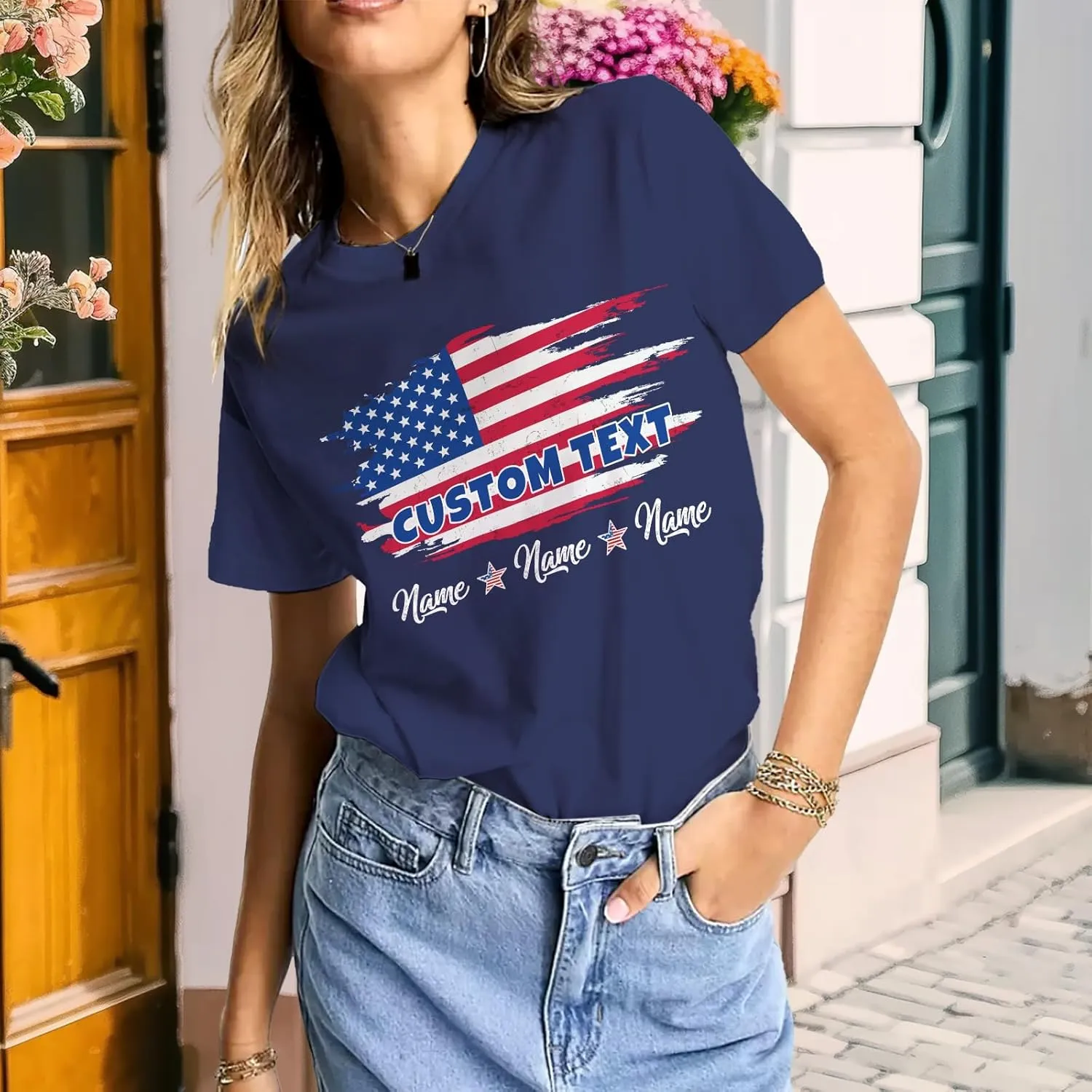 Custom T Shirts with face Personalized T Shirt for Men Women with Picture Design Your Own Shirt Add Text/Image