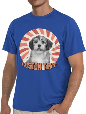 Custom T Shirts with face Personalized T Shirt for Men Women with Picture Design Your Own Shirt Add Text/Image