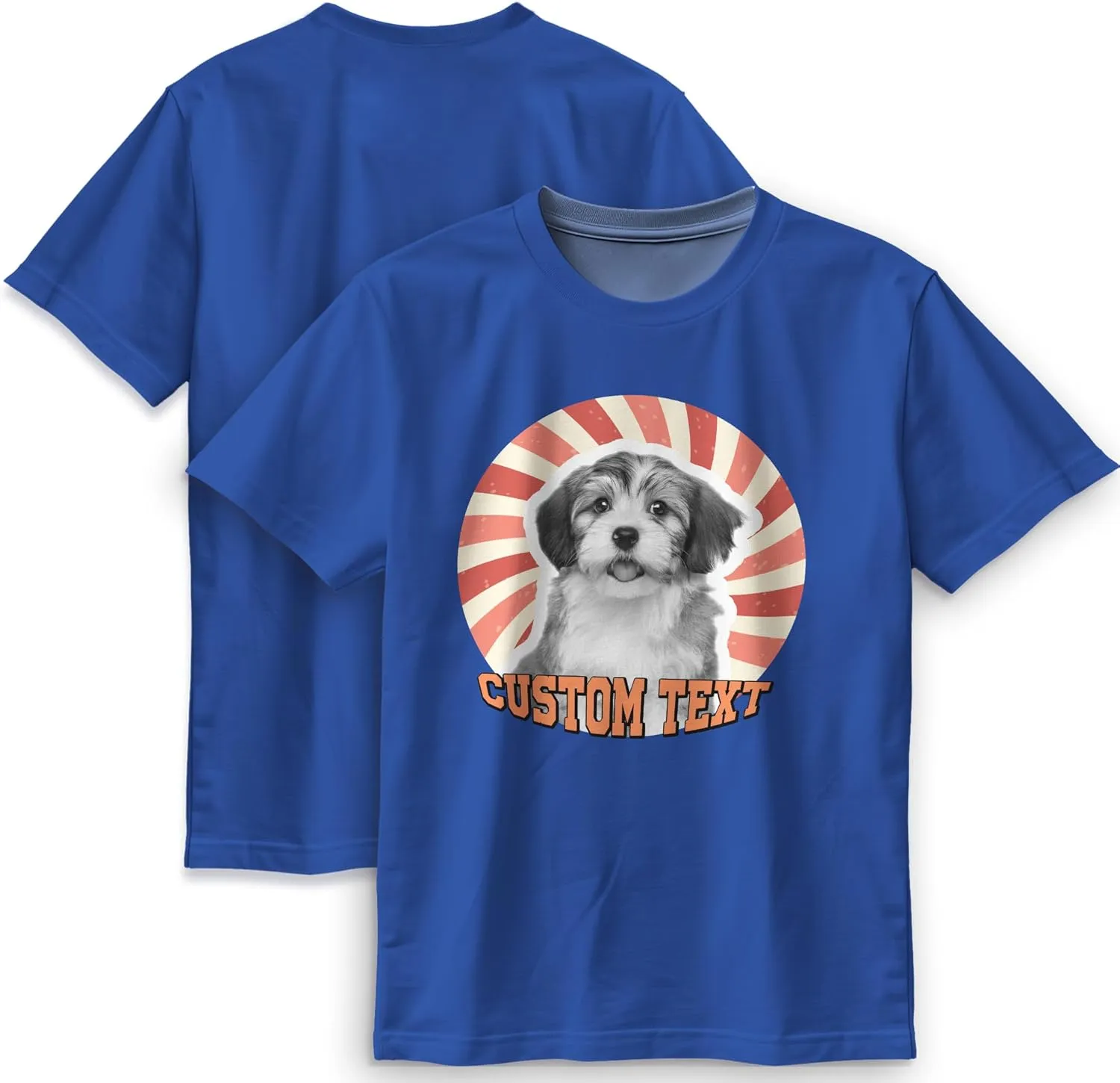 Custom T Shirts with face Personalized T Shirt for Men Women with Picture Design Your Own Shirt Add Text/Image