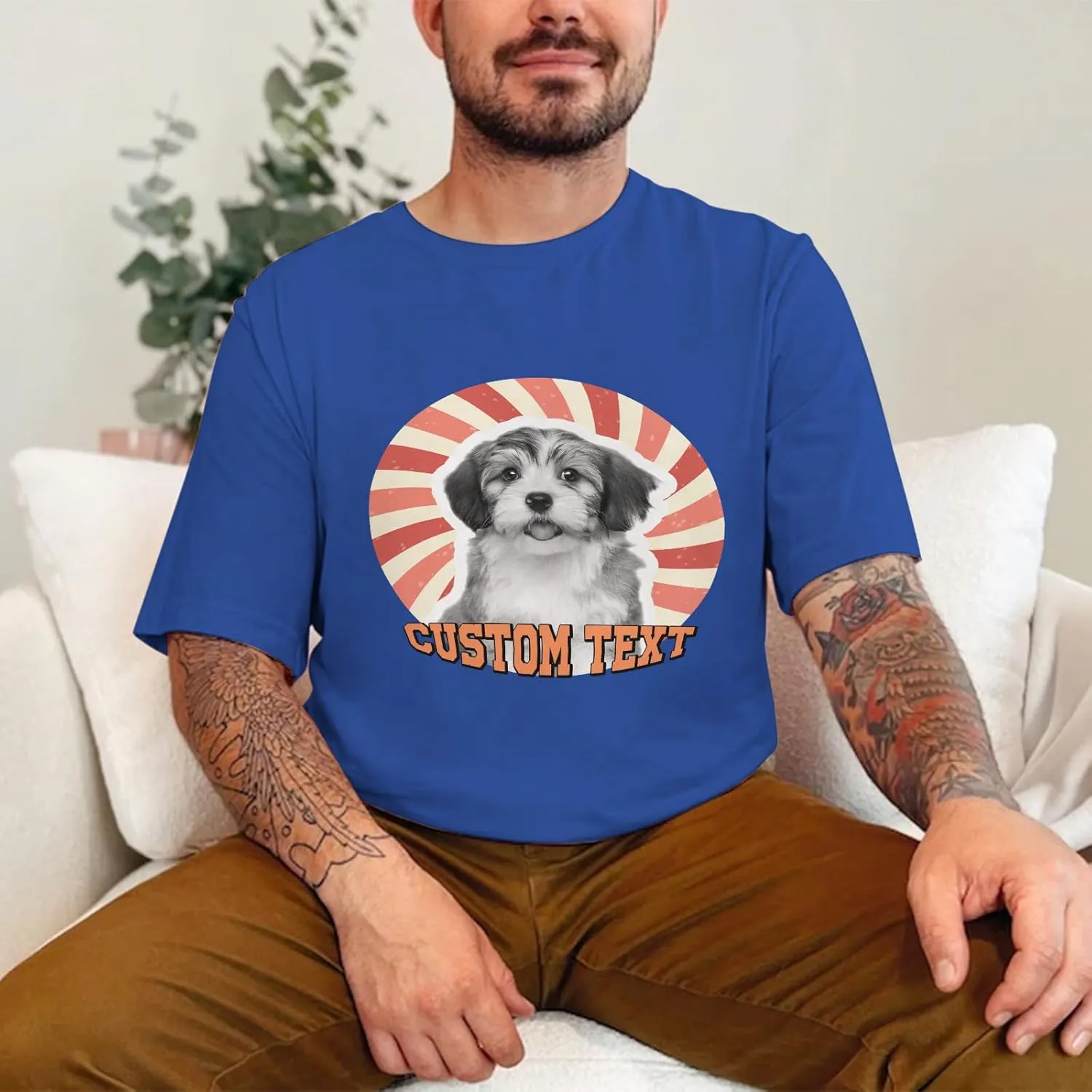 Custom T Shirts with face Personalized T Shirt for Men Women with Picture Design Your Own Shirt Add Text/Image