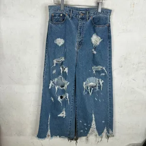 Doublet Distressed Baggy Flared Jeans