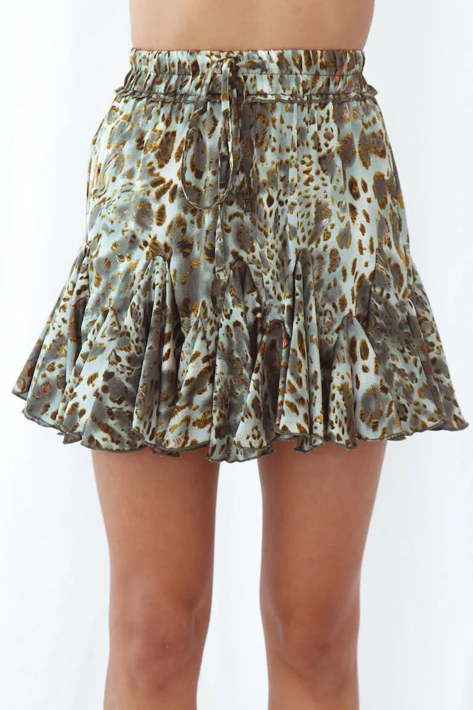 Duma Mini Skirt Green