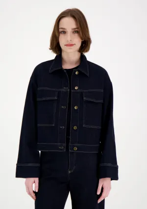 Elsie Denim Jacket Dark Blue