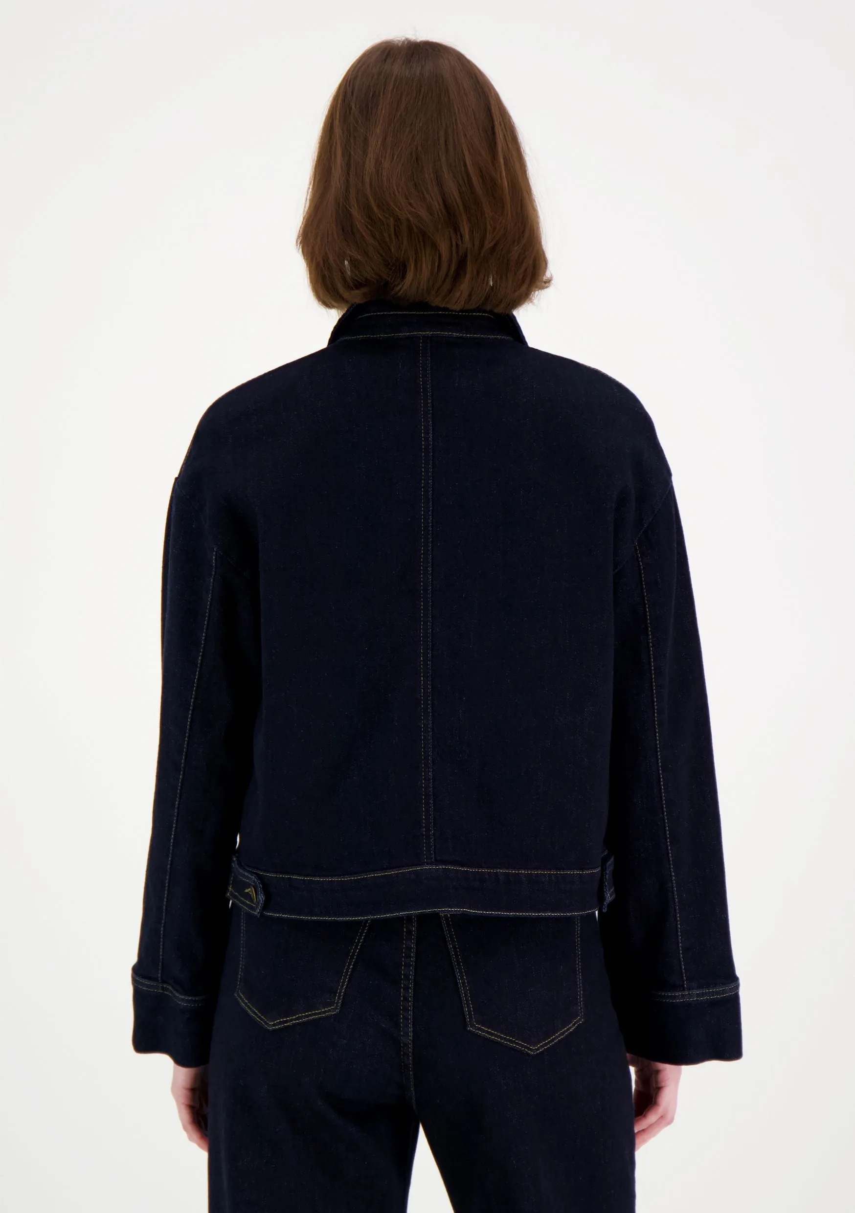 Elsie Denim Jacket Dark Blue
