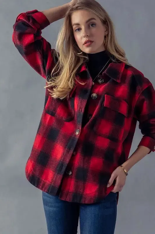 Emma Buffalo Check Plaid Flannel Shirt