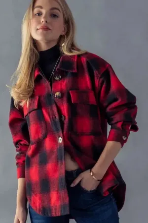 Emma Buffalo Check Plaid Flannel Shirt