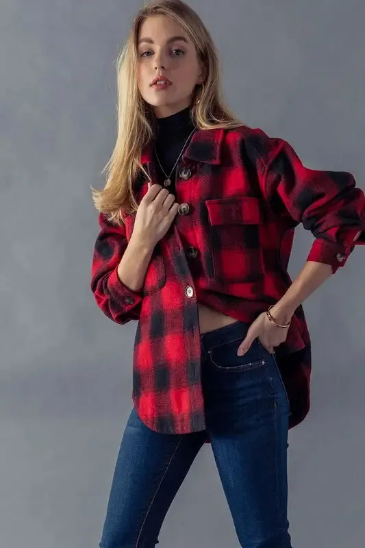 Emma Buffalo Check Plaid Flannel Shirt