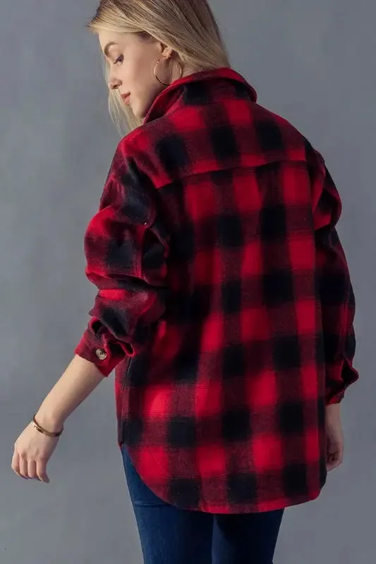 Emma Buffalo Check Plaid Flannel Shirt