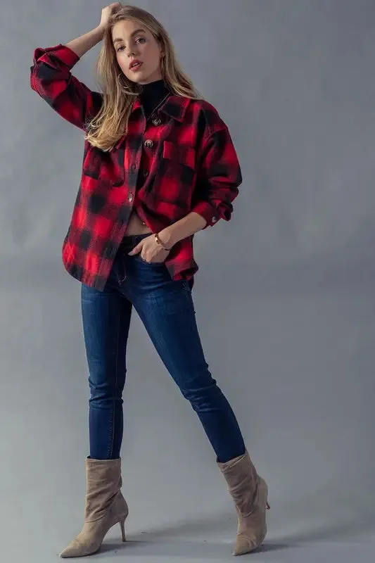 Emma Buffalo Check Plaid Flannel Shirt