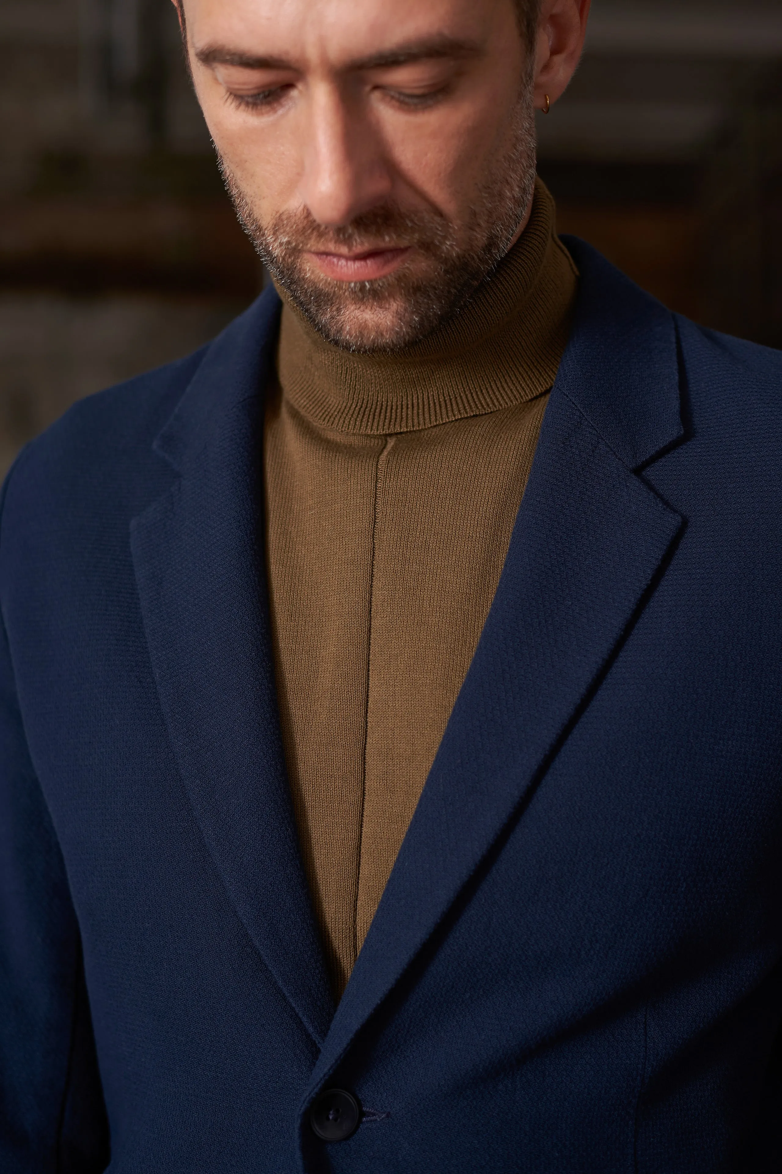 ENVER blazer eco structured cotton blue