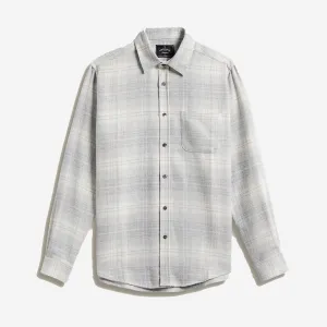 Fabri Plaid Flannel Shirt - Cream/Grey