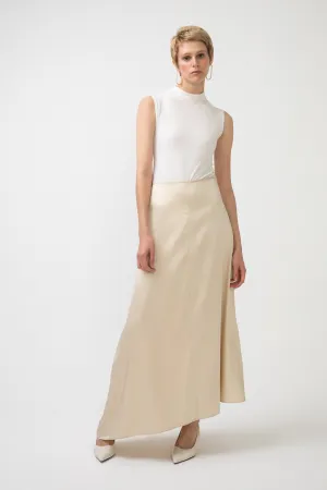 FLARED SATIN SKIRT
