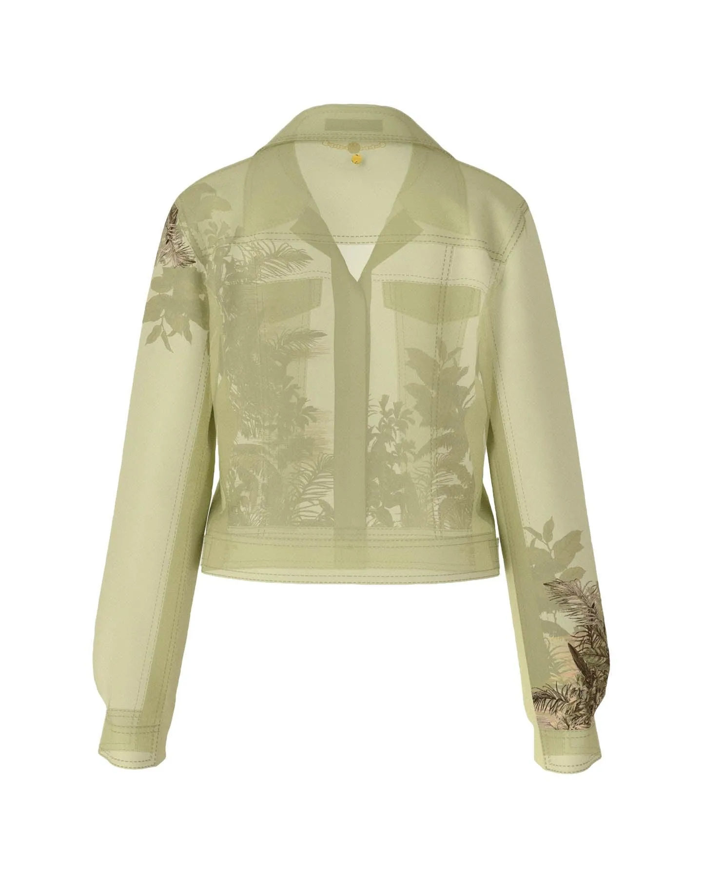Floral Denim Style Jacket