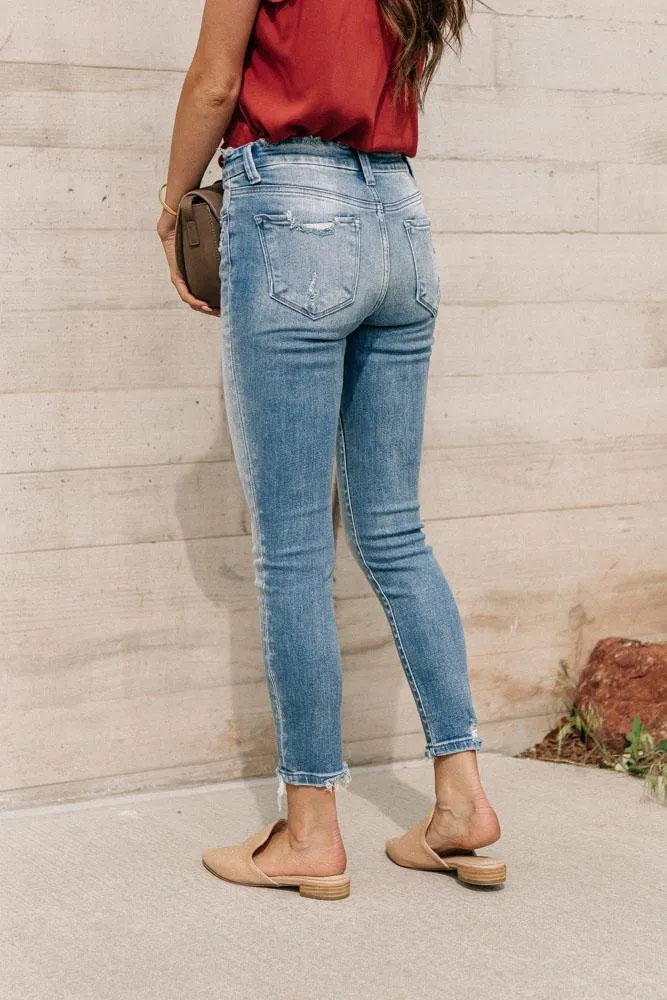 Flying Monkey Distressed Skinny Jeans