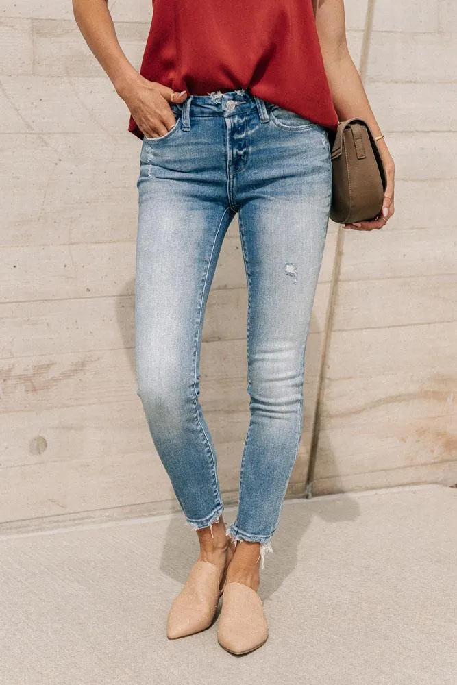 Flying Monkey Distressed Skinny Jeans