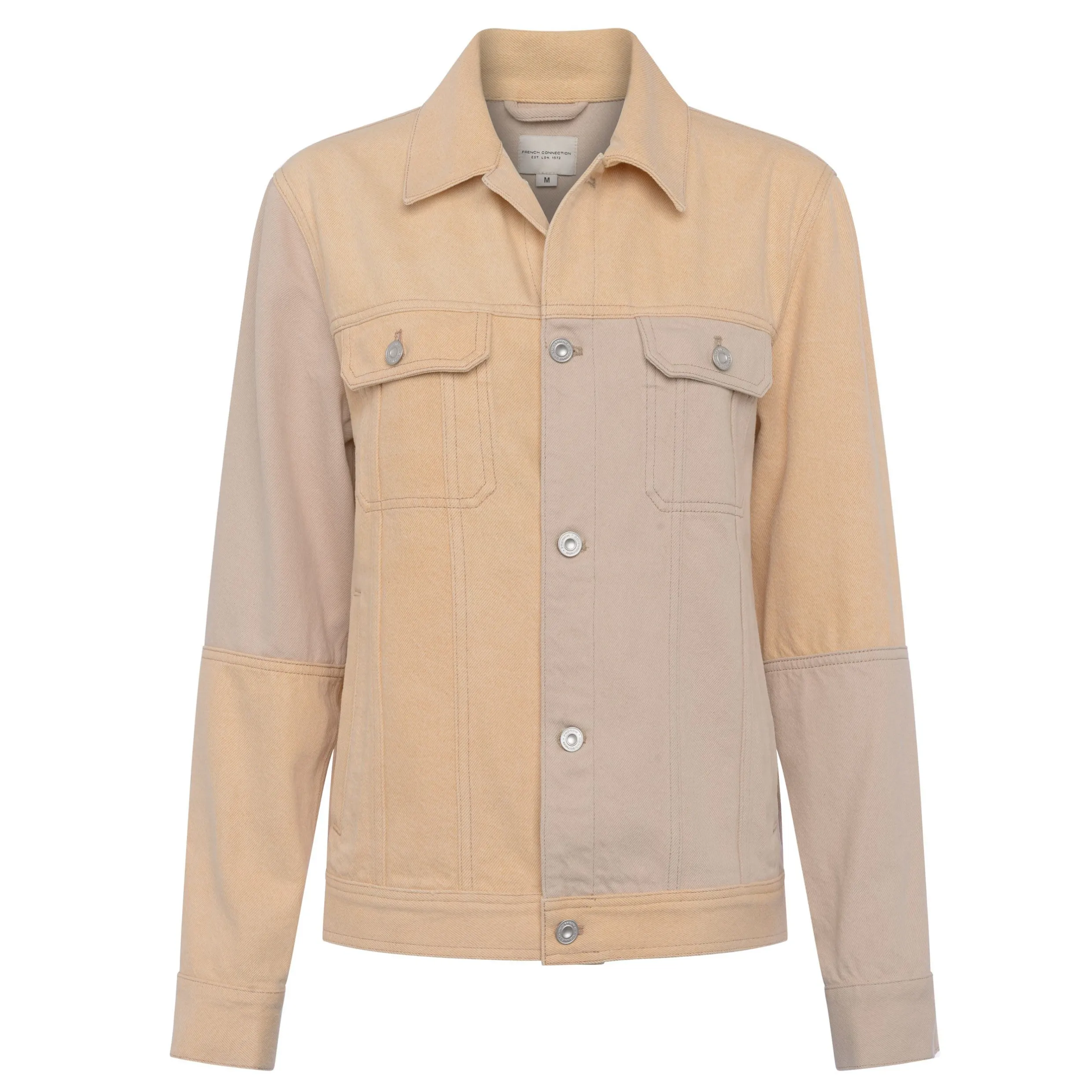 French Connection Prinze Colour Block Denim Jacket