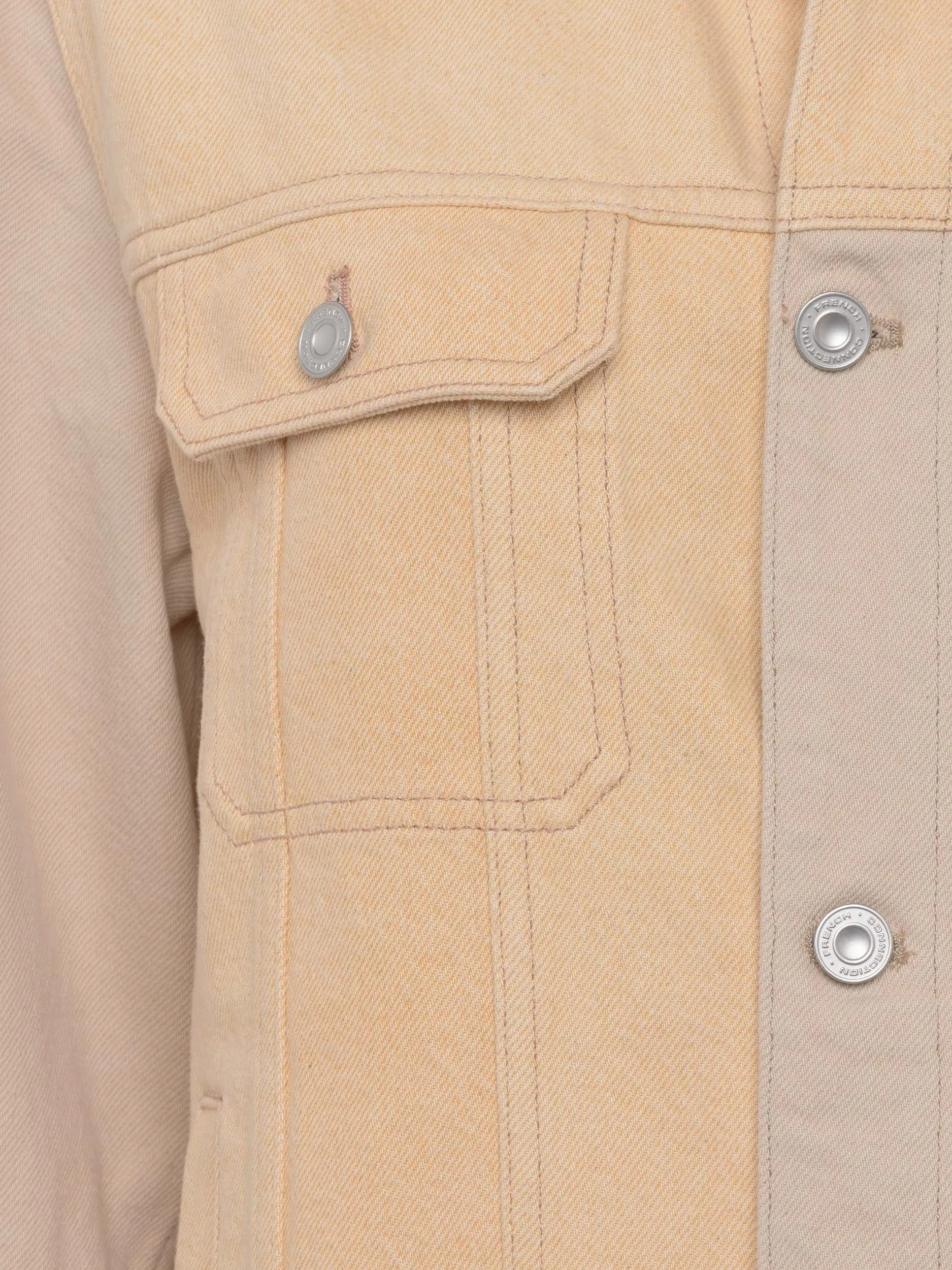 French Connection Prinze Colour Block Denim Jacket