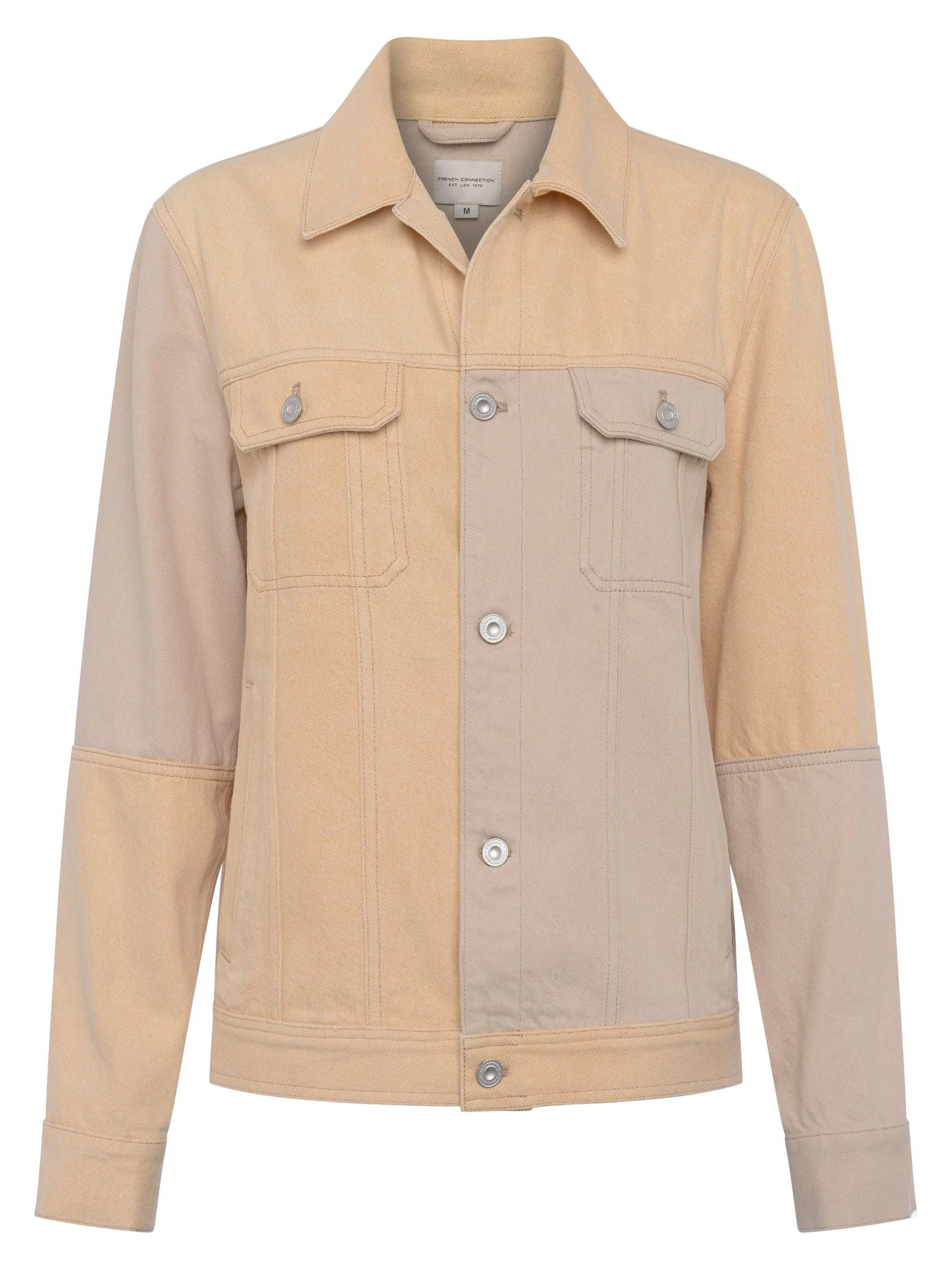 French Connection Prinze Colour Block Denim Jacket