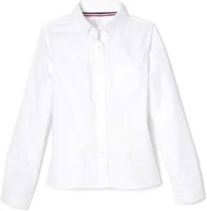 French Toast Girls' Long Sleeve Oxford Blouse