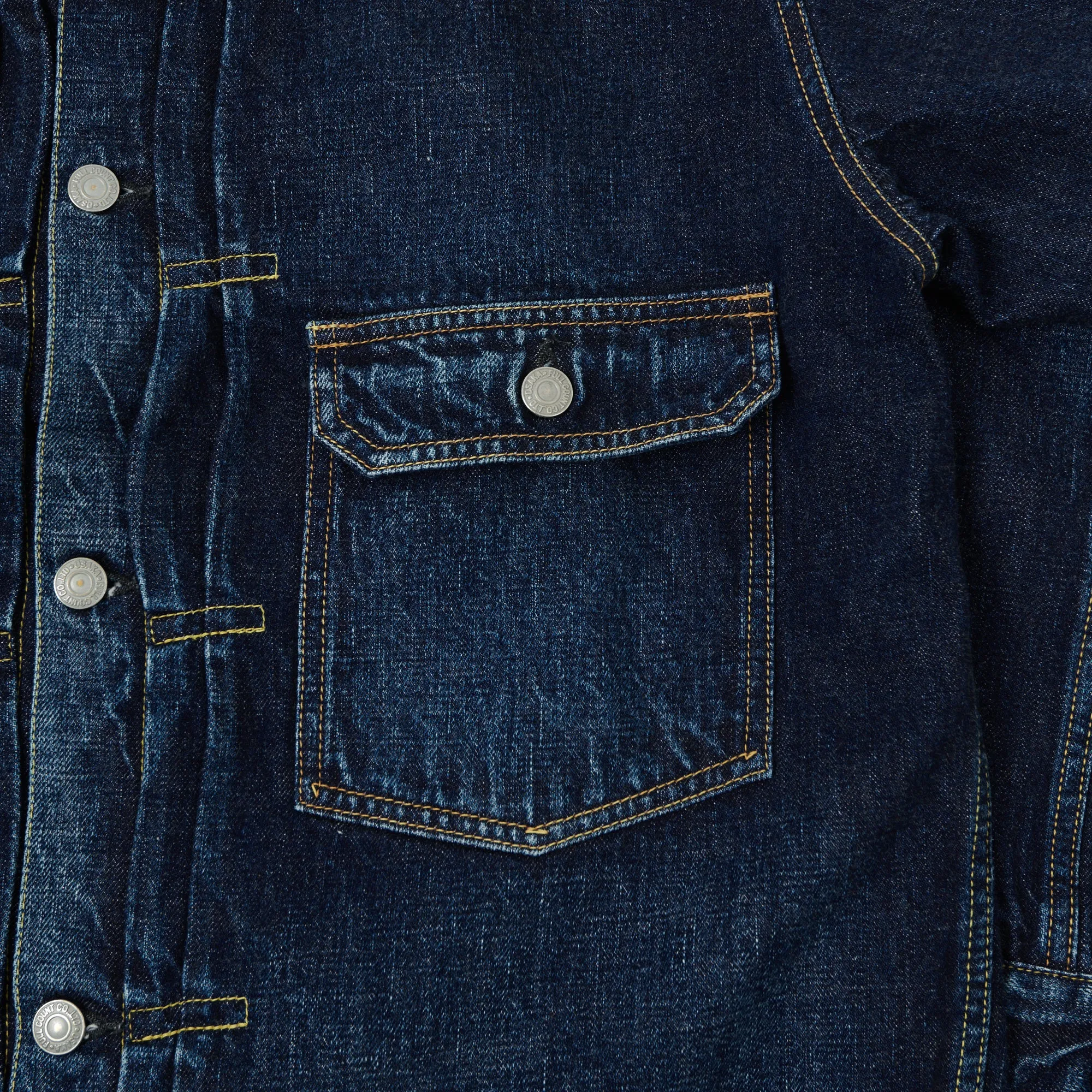 Full Count 2980-2107 'Half Way There' Type I Denim Jacket - Washed
