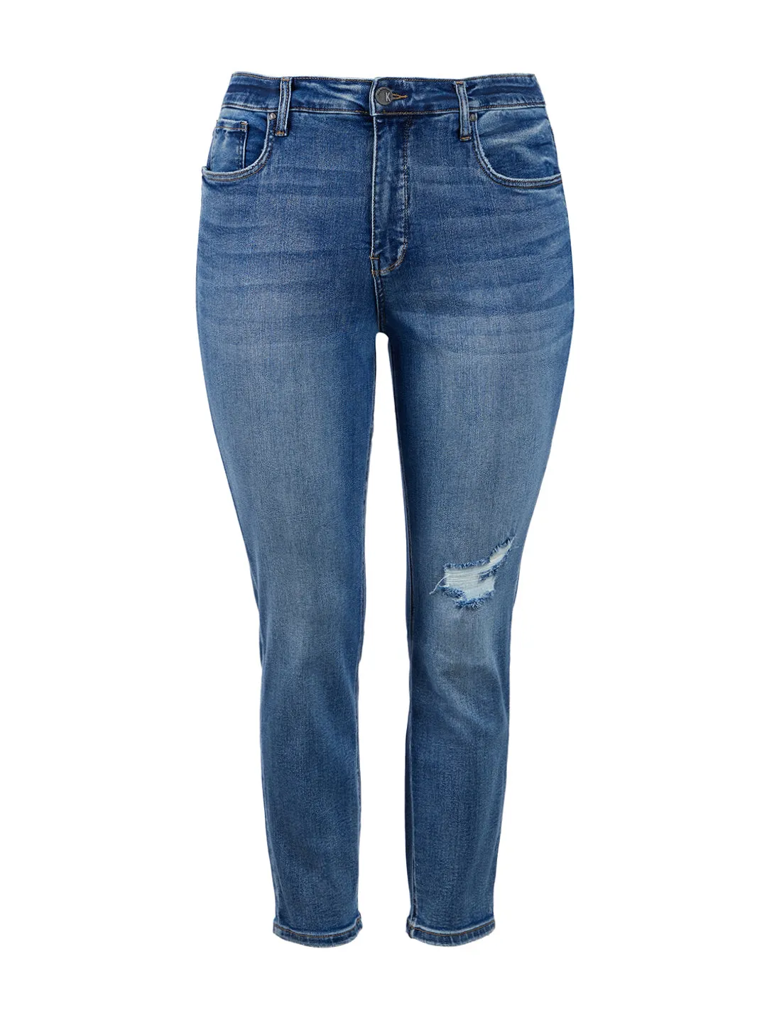 Gem Wash Naomi High Rise Girlfriend Straight Leg Jean