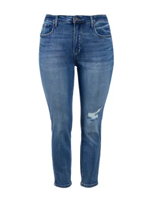 Gem Wash Naomi High Rise Girlfriend Straight Leg Jean