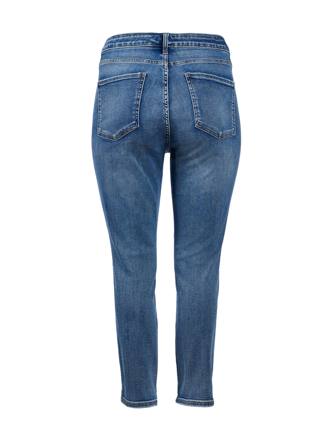 Gem Wash Naomi High Rise Girlfriend Straight Leg Jean