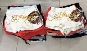 Girls Ed Hardy Booty Biker Shorts