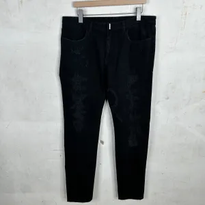 Givenchy Distressed & Repaired Jeans