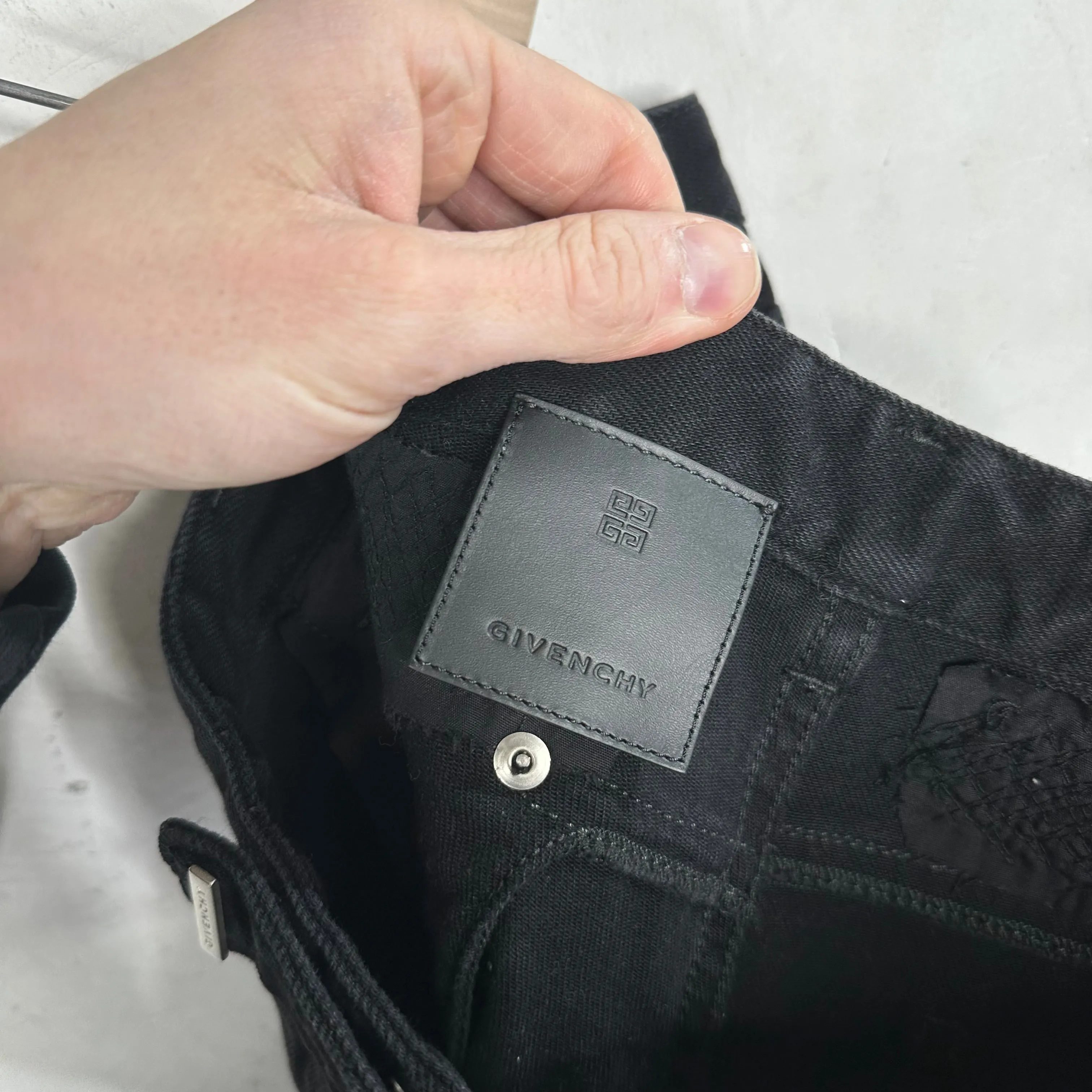 Givenchy Distressed & Repaired Jeans