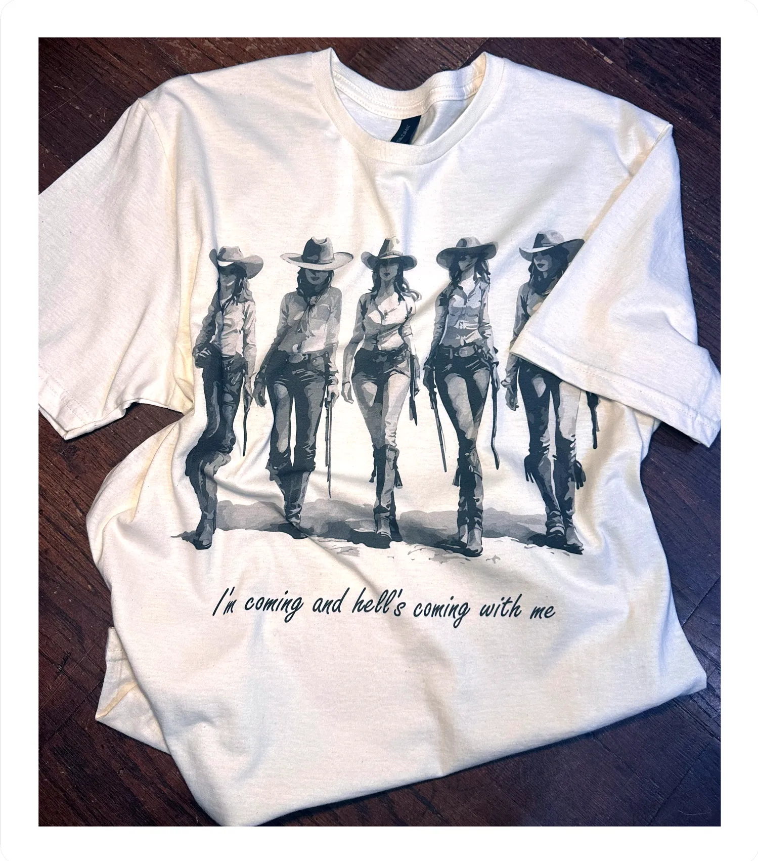 HELL'S COMING WITH ME GRAPHIC T-SHIRT | WHITE