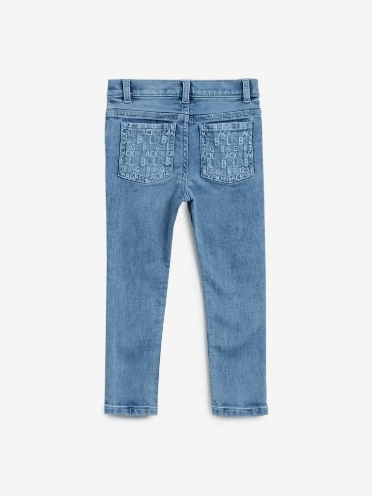 HOP Kids Blue Distressed Jeans